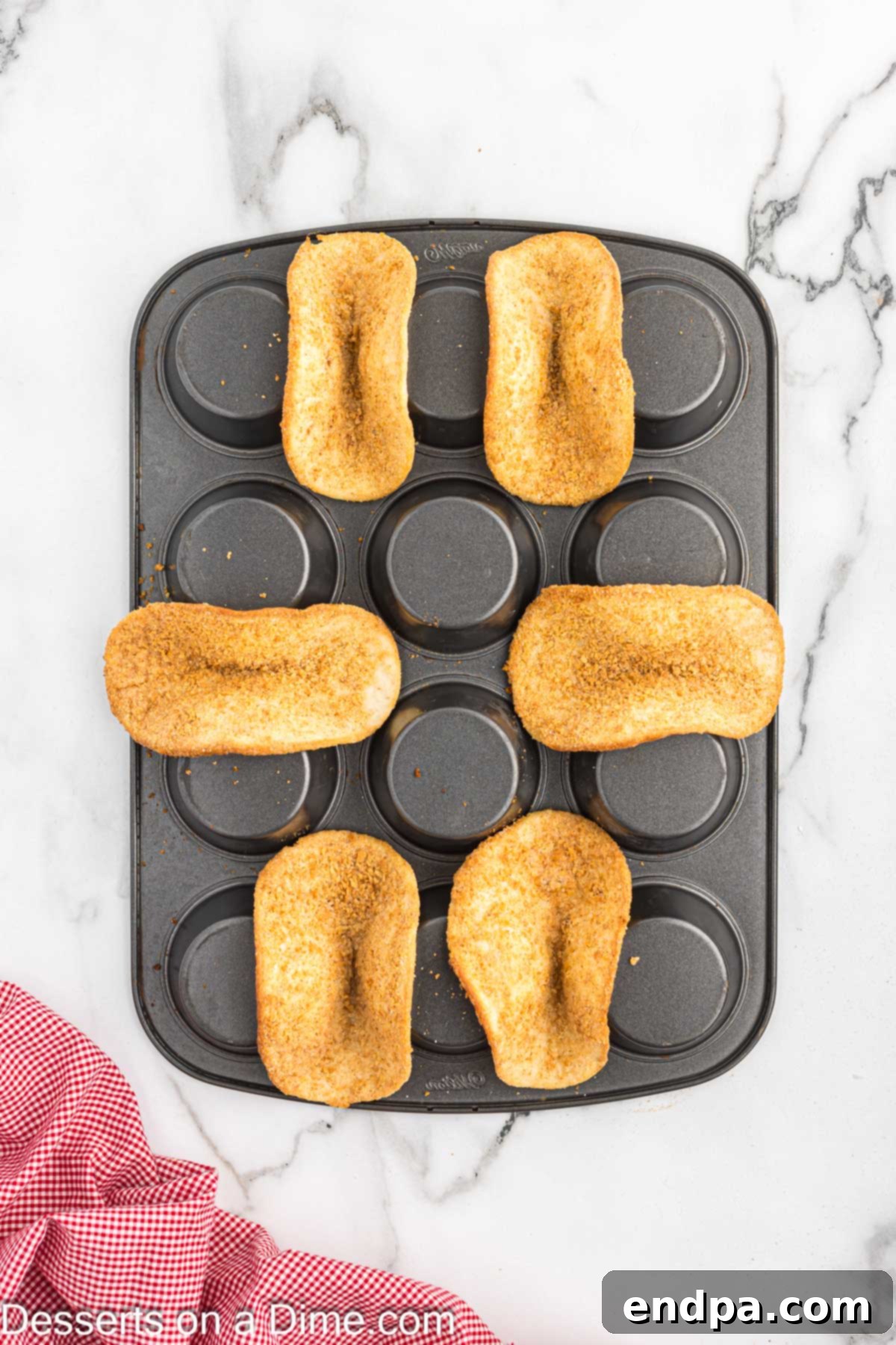 Taco shells baked and ready to fill.