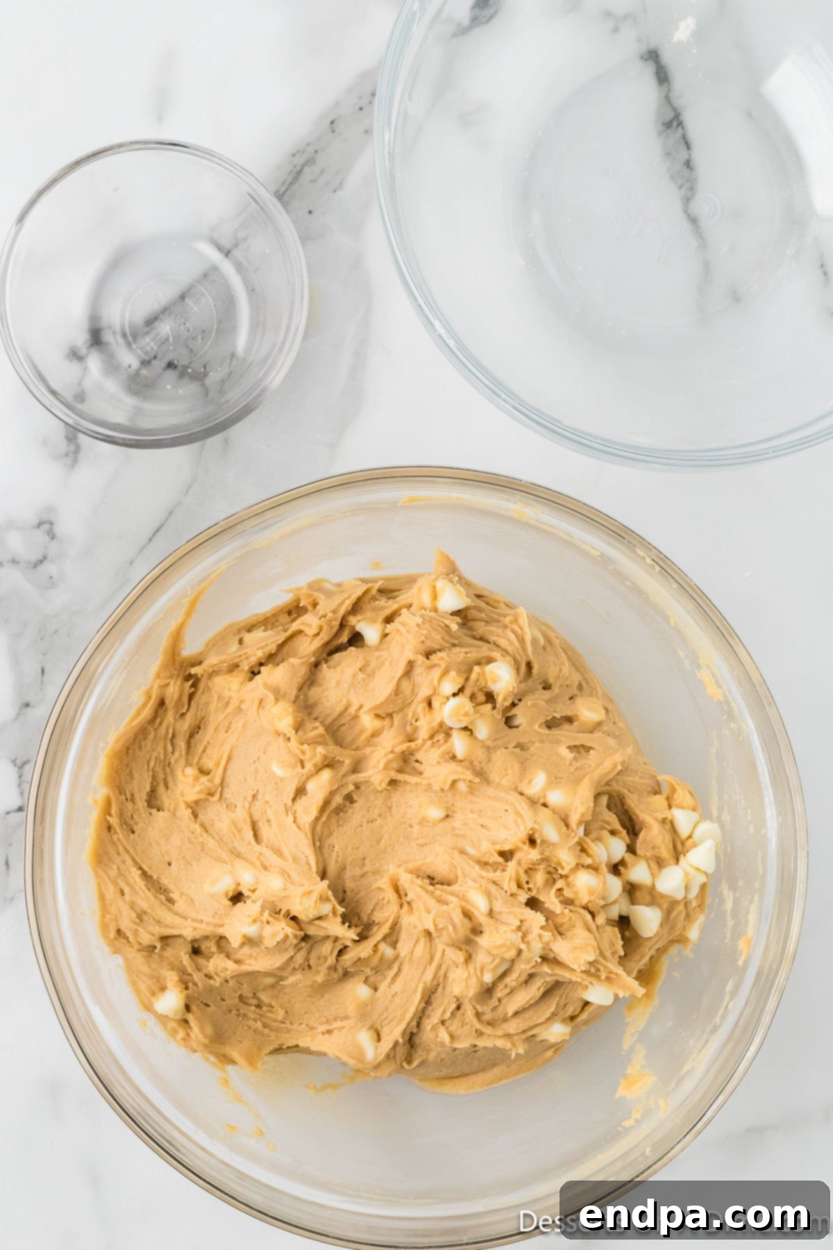 Dough mixed together. 