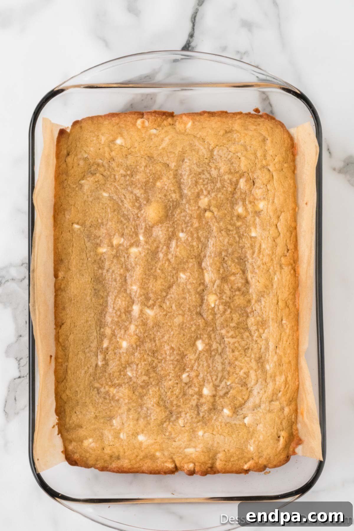 Blondies baked and cooling. 