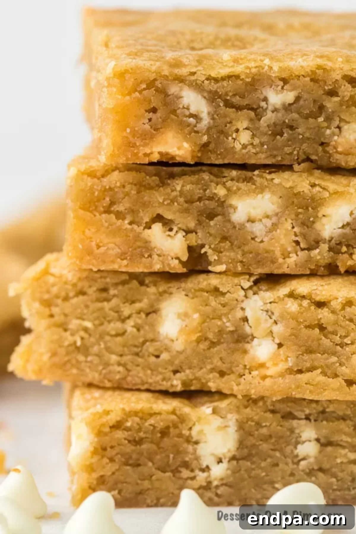 Blondies squares stacked