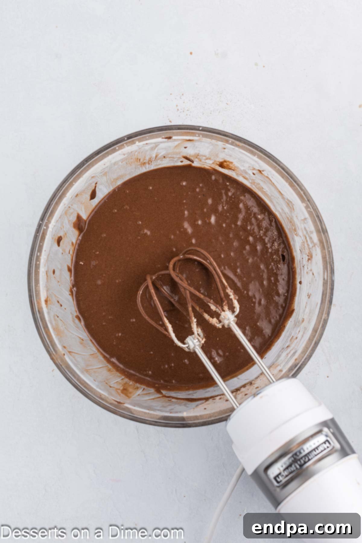 Sweetheart Swirl Cupcakes 4 Cupcake batter in a mixing bowl.