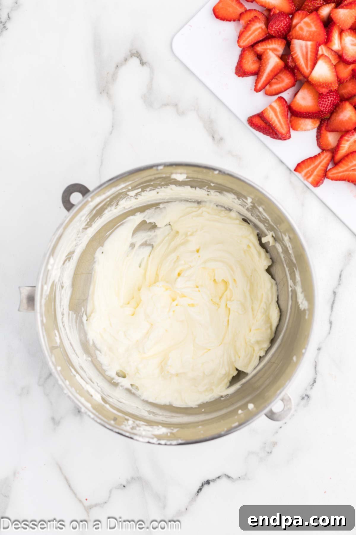 Whipping cream and cream cheese combined.