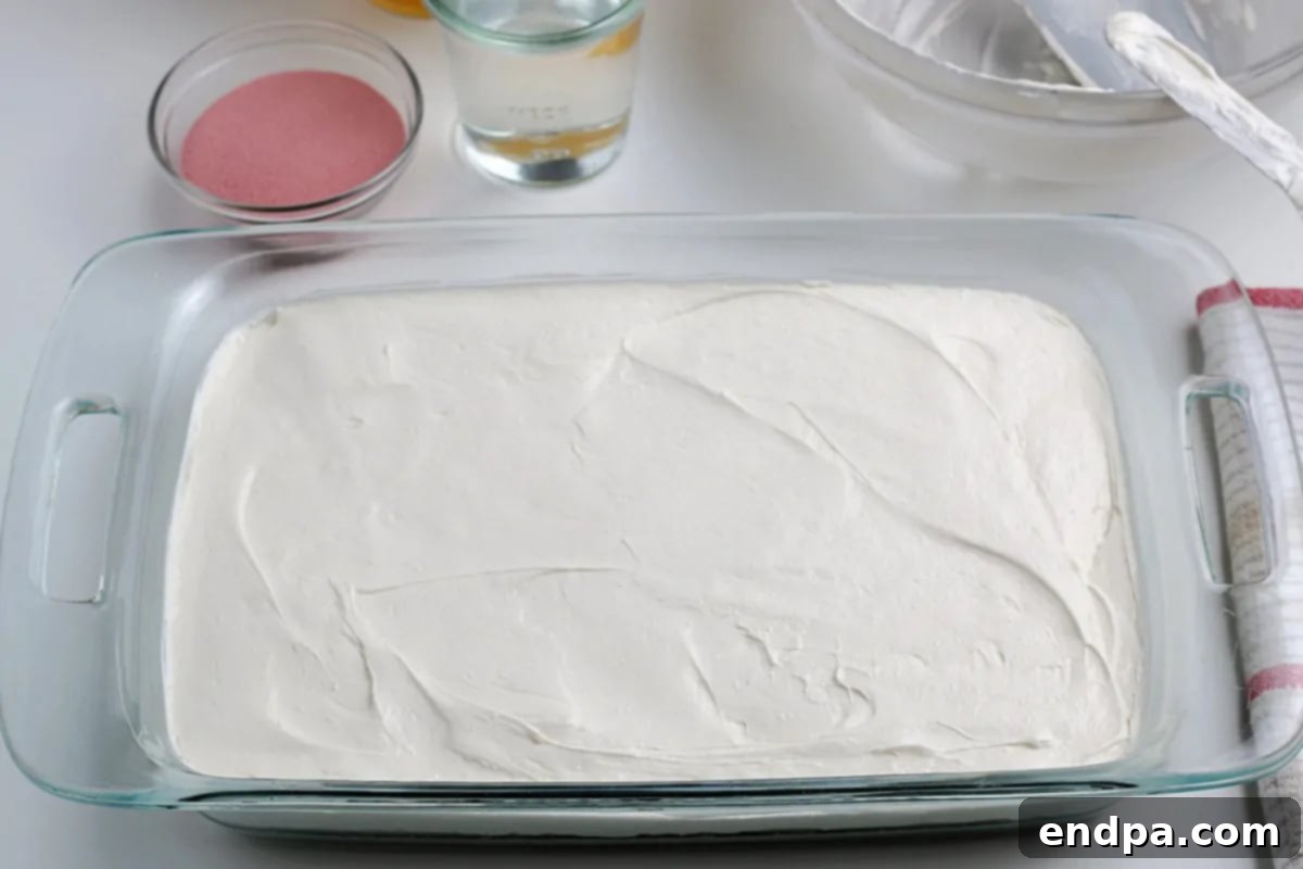 Mixture spread over crust. 