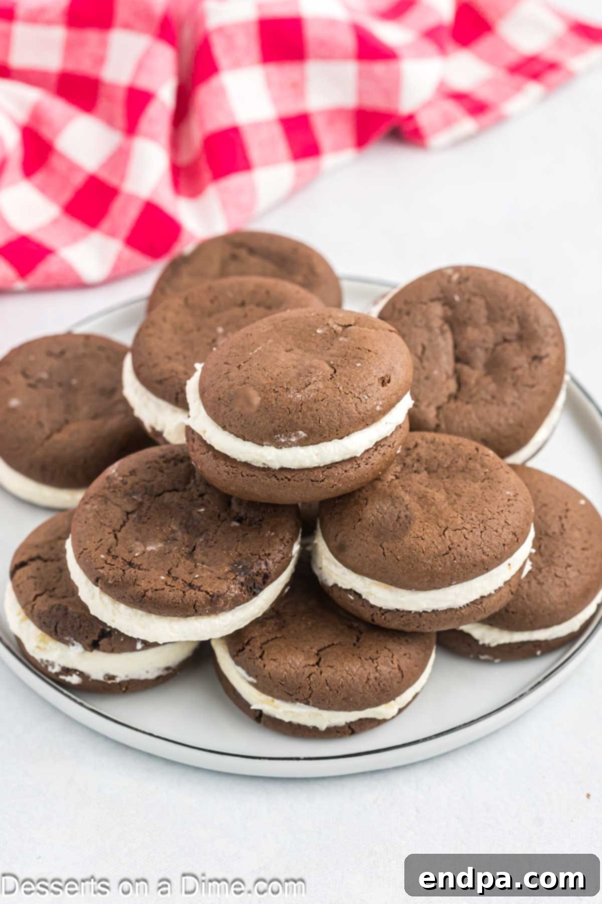 Platter of Whoopie Pie Cookies.