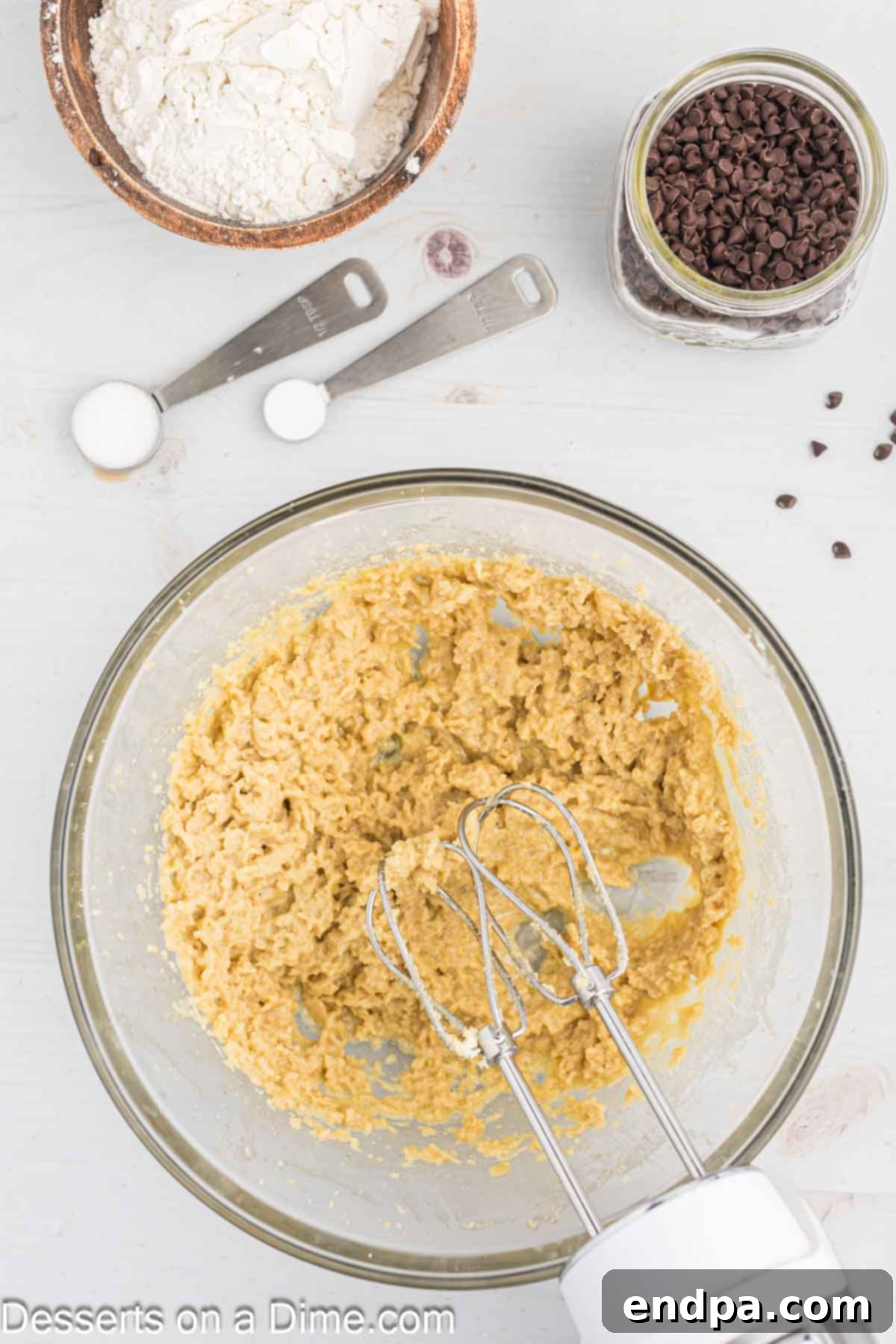 Decadent Nutella Bars 5 Eggs and vanilla extract added to the creamed butter and sugar mixture.