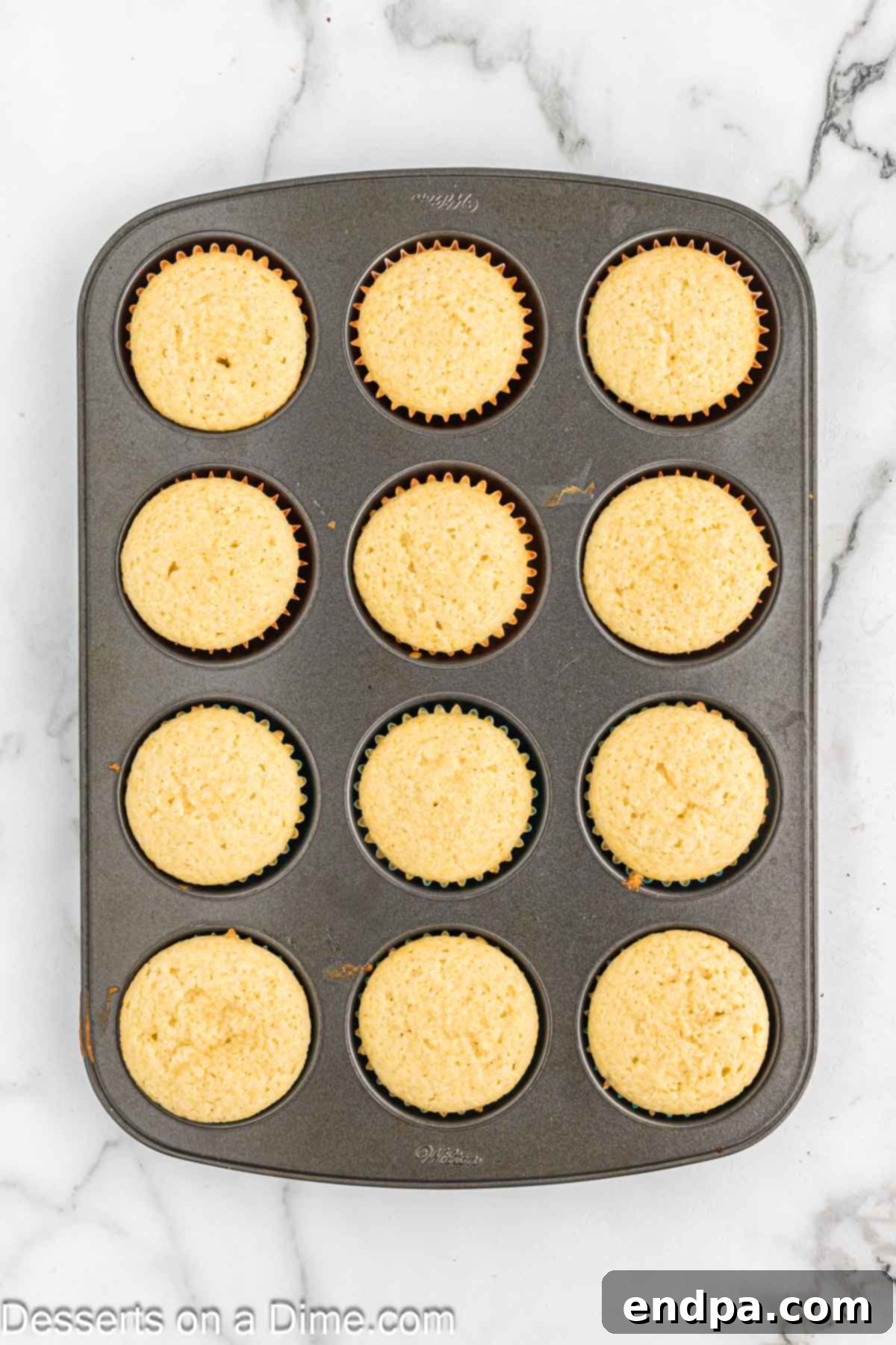 Cupcakes baked and cooling.