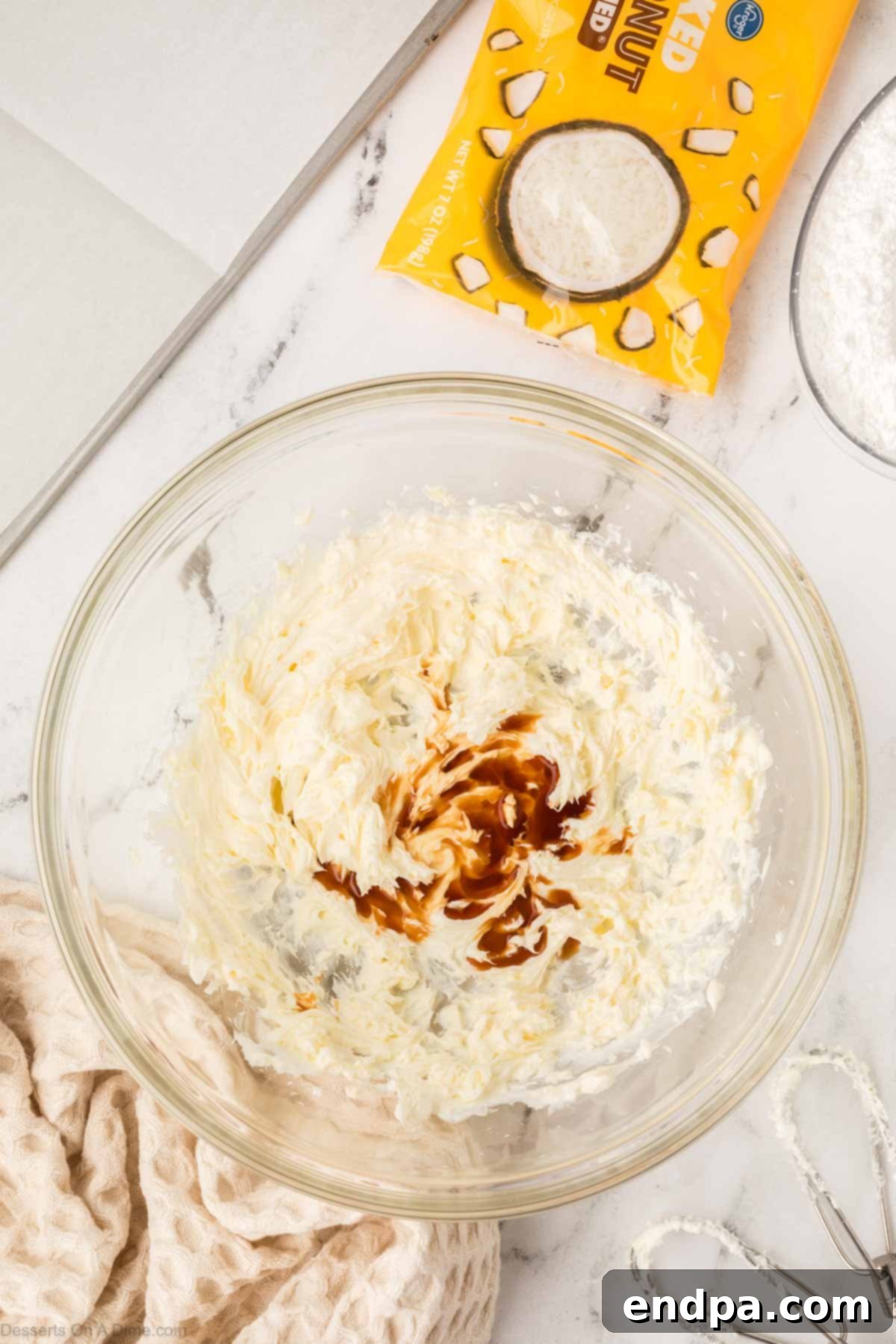 Butter and cream cheese combined