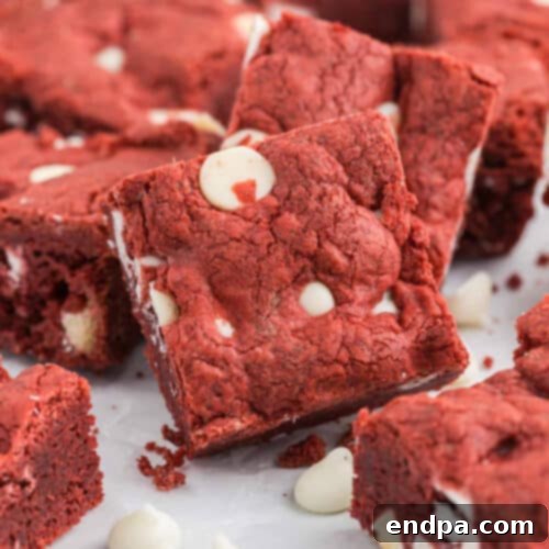 Red Velvet Cake Mix Brownies.