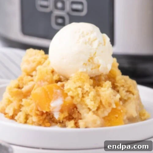 Cake Mix Magic: Effortless Dump Cake Delights 6 Crock Pot Peach Dump Cake