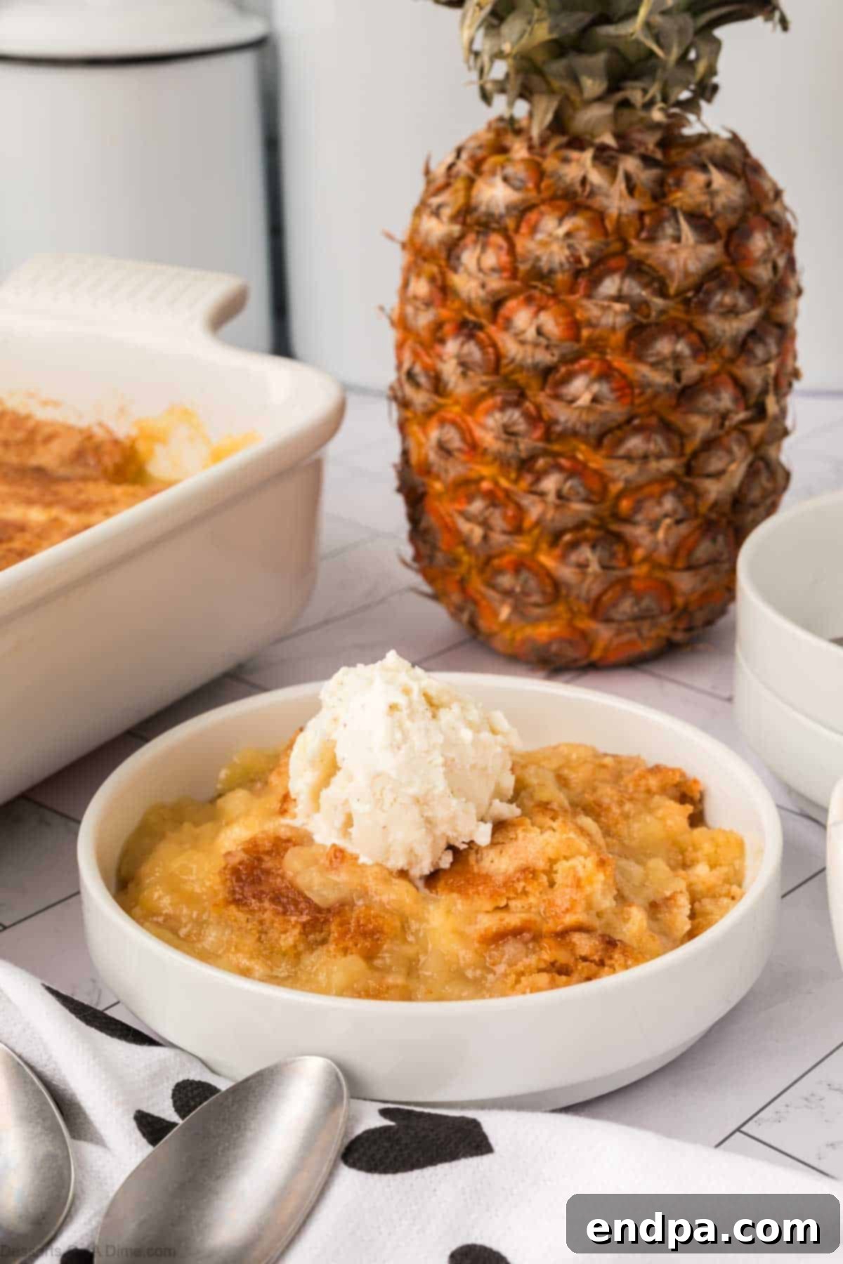 Delicious Pineapple Dump Cake.