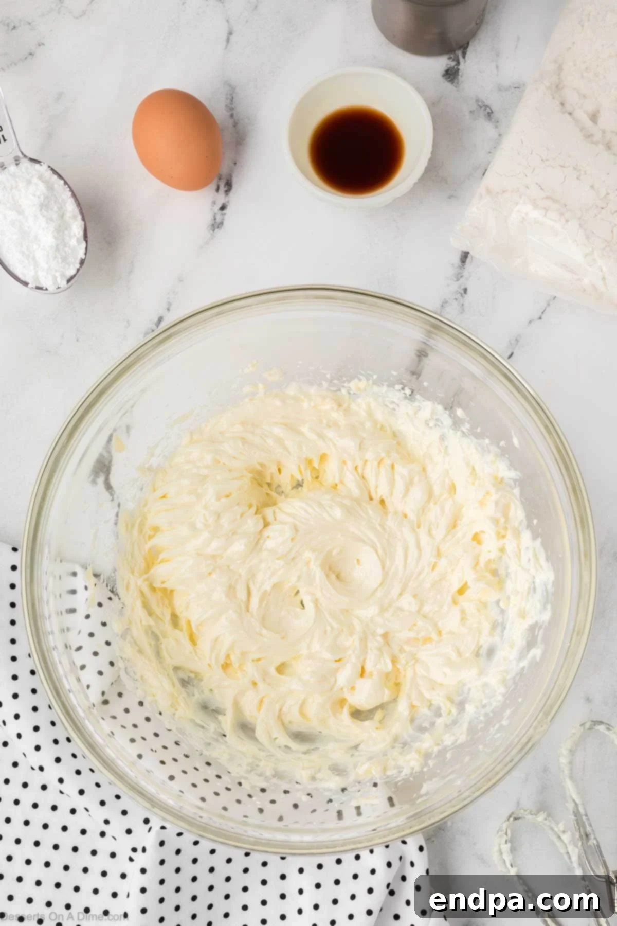 Cake Mix Butter Cookies: Ooey Gooey Goodness 4 Cream cheese and butter mixed together.