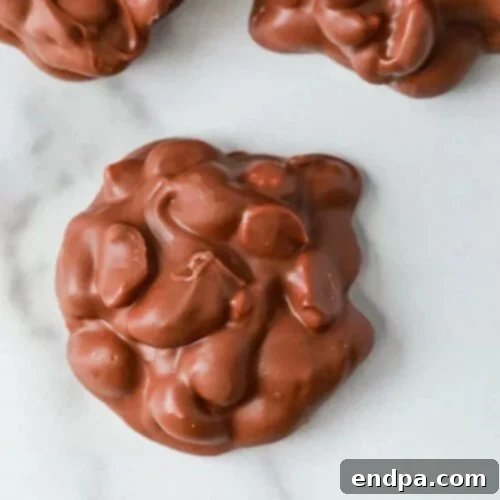 Slow Cooker Chocolate Delights: Crowd-Pleasing Recipes 7 Pile of Chocolate peanut Clusters